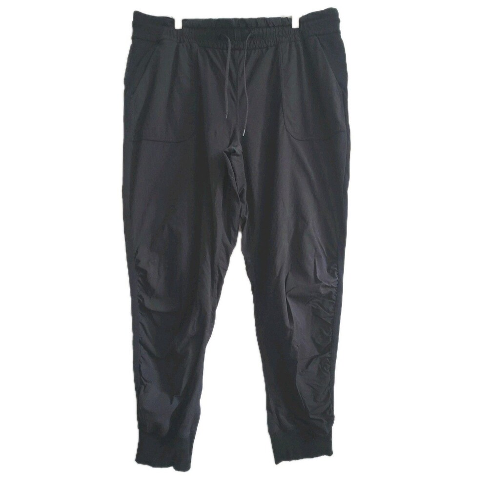 Lululemon Athletica Womens Beyond The Studio Joggers Pants Black Plus Size 18